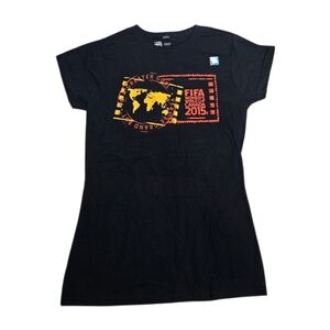 FIFA Womens‎ World Cup 2015 Canada black short sleeve tee shirt M